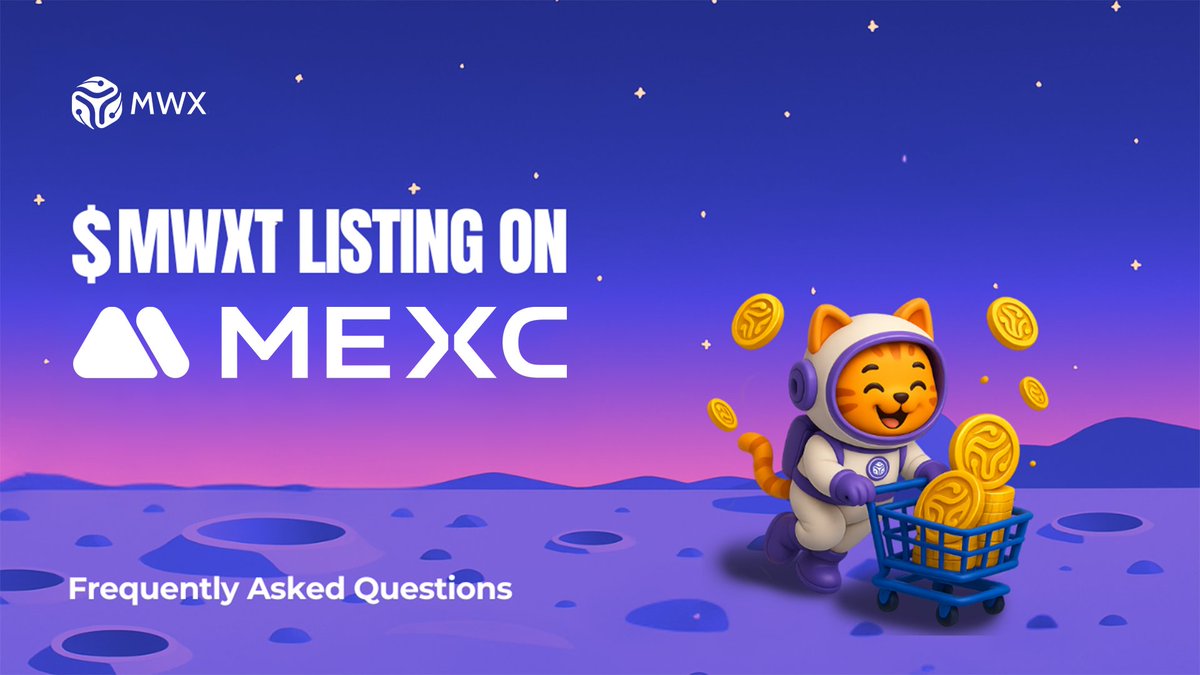 MWXT MEXC Listing + Events FAQ

1. What is happening?
MWX AI (MWXT) is getting a first-in-market listing on MEXC, with spot trading in the Innovation Zone.

2. When does it go live?
- Deposit: Opened
- Trading: Jan 27, 2026 — 12:00 (UTC)
- Withdrawal: Jan 28, 2026 — 12:00 (UTC)