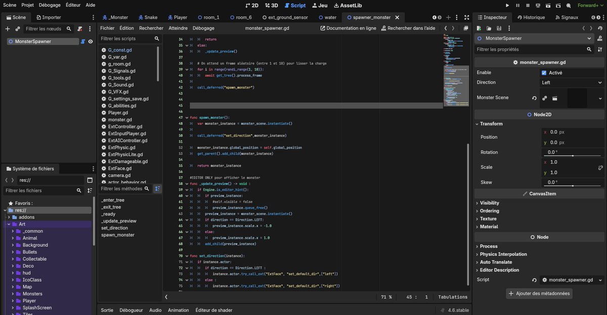 pratixel's tweet photo. Godot 4.6 is here and wow, the IDE looks amazing! 😍 

#GodotEngine #Gamedev https://t.co/46TLsjNJRu
