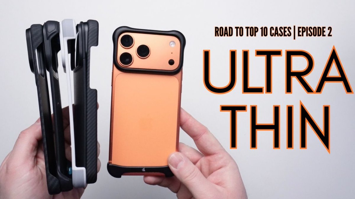 Episode 2 is live 🔥

BEST ultra-thin &amp; minimal cases for iPhone 17 Pro Max — focused on weight, feel, and real-world use.

This is part of my road to the Top 10 cases 👀
Watch here 👉 youtu.be/6ul6XYK_Qw8