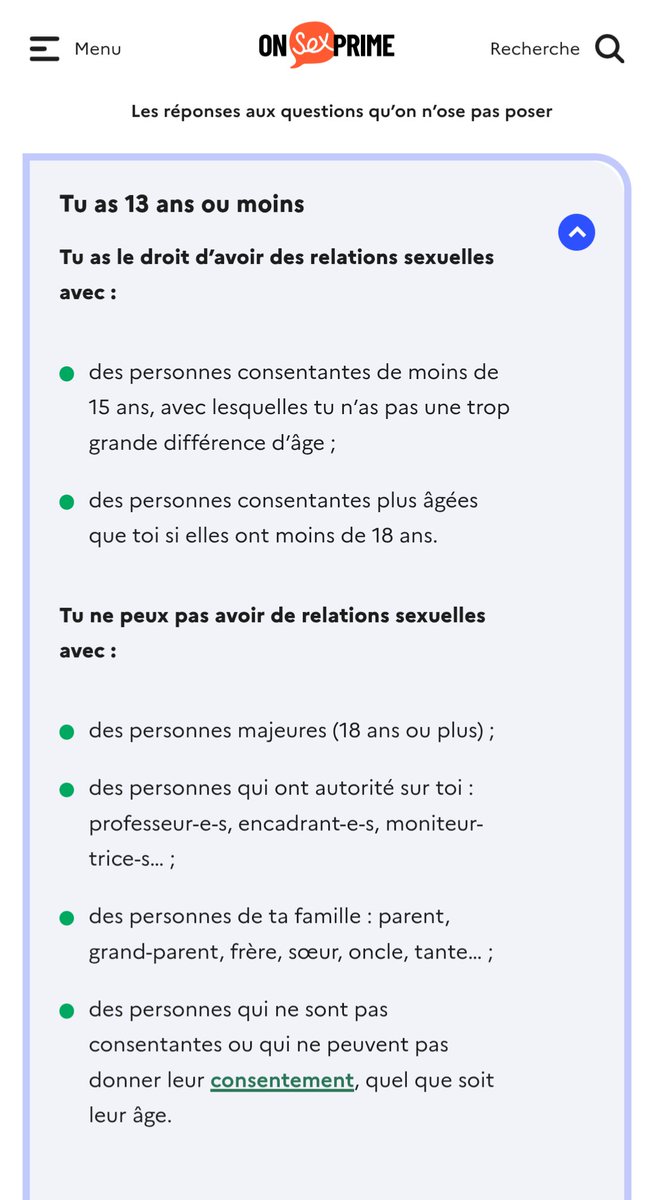 THEVENONPierric's tweet image. Pendant que le gouvernement s'apprête à interdire les réseaux sociaux aux mineurs de 15 ans, ils pourront cependant accéder au site du gouvernement sur la sexualité leur précisant qu'ils peuvent baiser à moins de 13 ans et avec qui... C'est pour les protéger hein ce site.