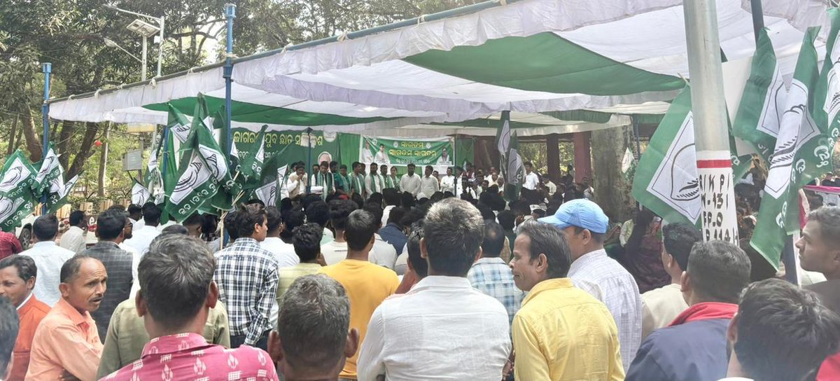 bjd_odisha's tweet photo. ରାଜ୍ୟ ବିଜେପି ସରକାରର ଜନବିରୋଧୀ ନିଷ୍ପତ୍ତି ବିରୋଧରେ ତୀବ୍ର ହେଉଛି ସ୍ୱର, କୋରାପୁଟ ଜିଲ୍ଲାପାଳଙ୍କ କାର୍ଯ୍ୟାଳୟ ଆଗରେ ଆୟୋଜିତ ହୋଇଛି ବିଜୁ ଯୁବ ଛାତ୍ର ଜନତା ଦଳର ଜନ ଜାଗରଣ ସମାବେଶ।
#BJDWithOdisha #BYJD #BCJD #ହଟାଅବିଜେପି #ରଙ୍ଗବଦଳାସରକାର #JababMaguchiOdisha https://t.co/z9KoGoyj9k