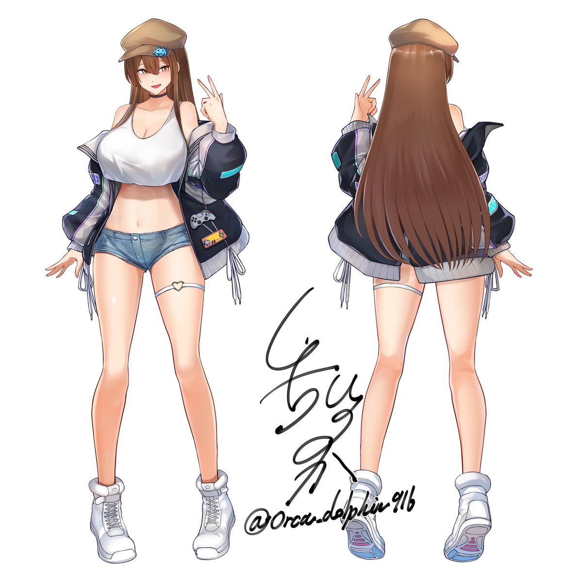 フォロワーさんのオリキャラちゃん、
キャラデザ任せていただいてました!🌟✍️
ご依頼ありがとうございました😊

ゲーマームチムチギャル🎮🤲 