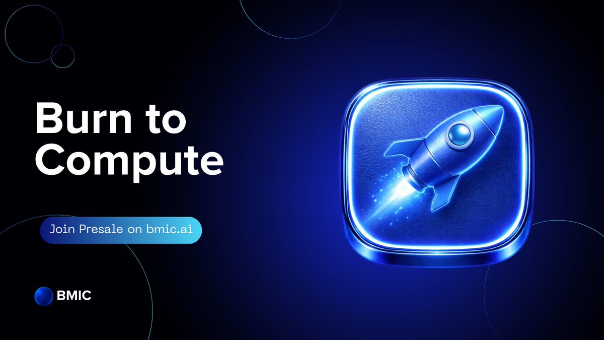 🔥 Burn to compute converts BMIC tokens into compute credits while supporting long term supply reduction.

#crypto #Blockchain #BMIC