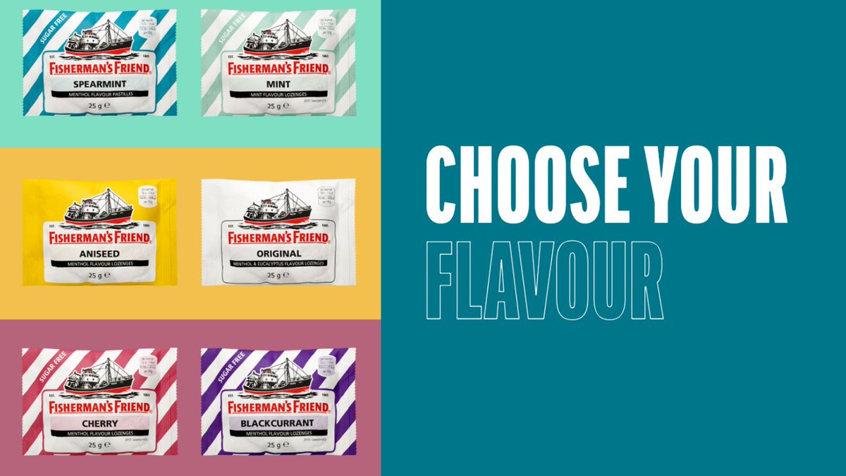 Minty, fruity, sugar free or a bit of everything? However you’re starting the year, there’s a Fisherman’s Friend to match your routine.