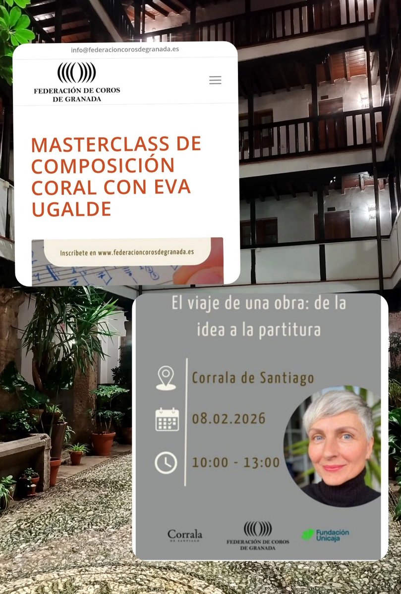 Recordamos que todavía quedan plazas disponibles para esta interesante masterclass. Para información e inscripciones:
federacioncorosdegranada.es/masterclass-de…
#Coros #ComposicionCoral