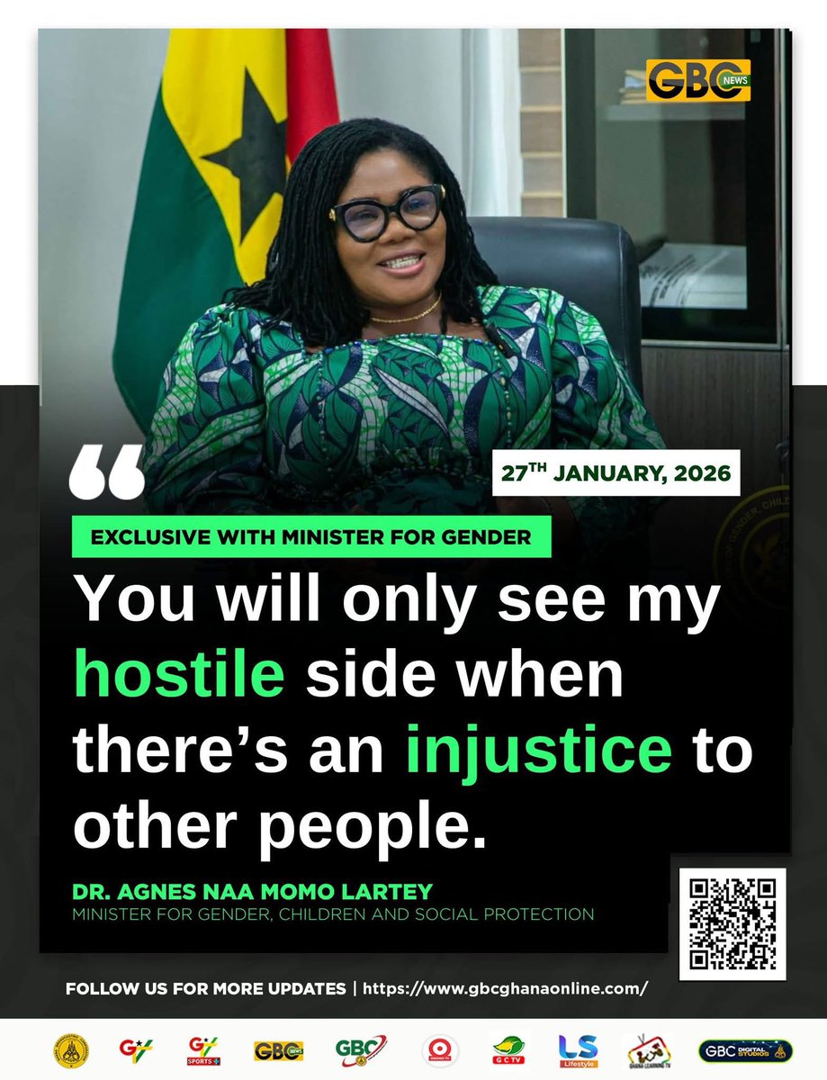 GTV_Ghana's tweet image. “You will only see my hostile side when there’s an injustice to other people”

Naa Momo Lartey, Minister for Gender, Children and Social Protection

#GBCNews 
#WomensVoice