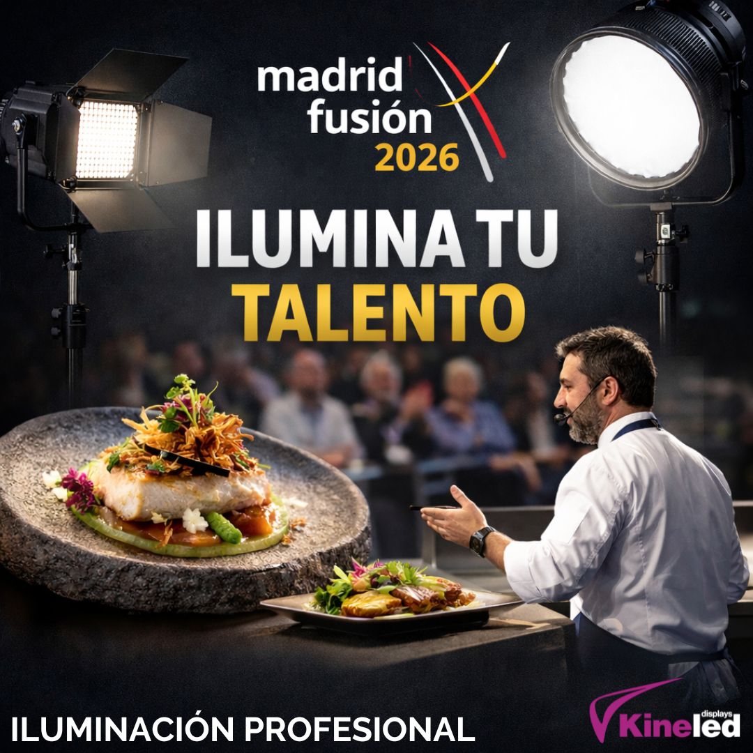 Kineled's tweet photo. 💡 La gastronomía también entra por los ojos.
Con nuestro equipo de iluminación profesional, cada showcooking y cada ponencia brillan como se merecen.
Si quieres que tu cocina brille tanto como tu talento, necesitas la iluminación adecuada.
¡Escríbenos en kineled@kineled.com📩! https://t.co/V5rcMh2uDj