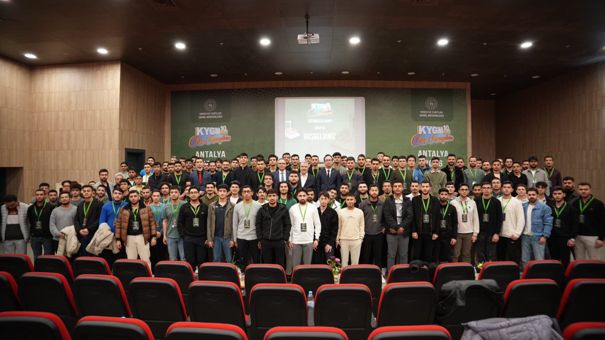 📍Antalya- Eğitimciler Kampı

Kampımızın 2’nci gününde ÖSYM Başkanı Bayram Ali Ersoy öğrencilerimizle buluştu, sunumunda “Muallim” olmanın ahlakı, merhameti ve sorumluluk bilincini taşıdığını vurguladı. 
Programın devamında Dr. Kurtuluş Öztürk’ün “Eğitim ve Kültür Aktarımı”