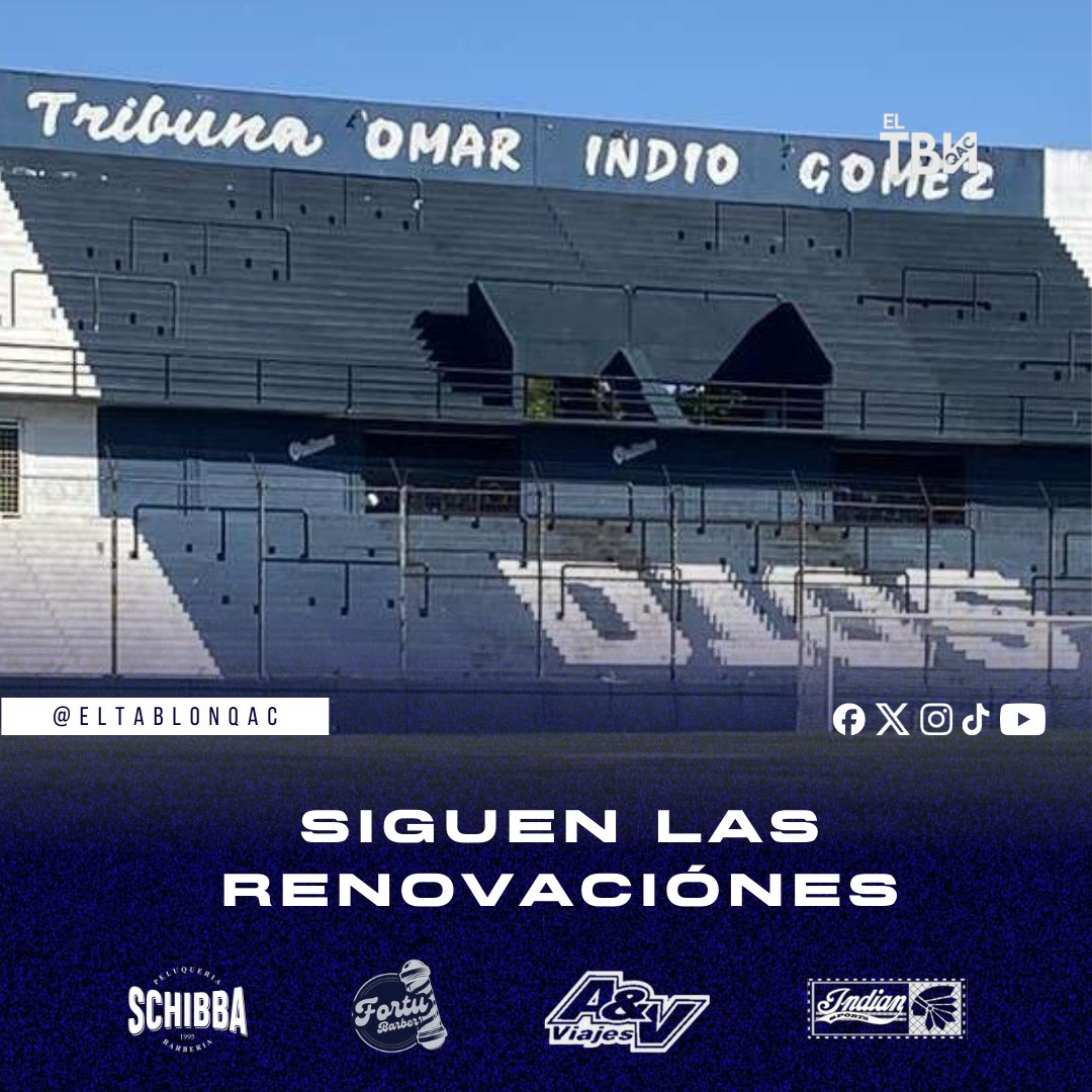 Continúan los trabajos en la platea José Yudica, las cabinas Adrián Di Blasi, los vestuarios y la instalación de luces LED.