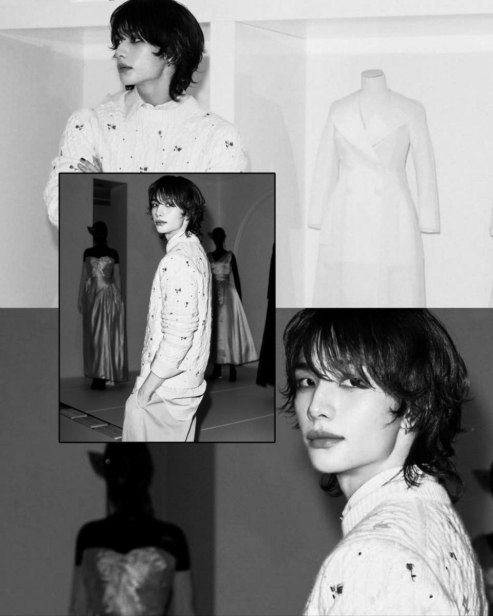 Hyunjinr's tweet image. The refined craftsmanship’ and restrained detail lend the ensemble a timeless sophistications, allowing the overall composition to appear effortlessly composed.