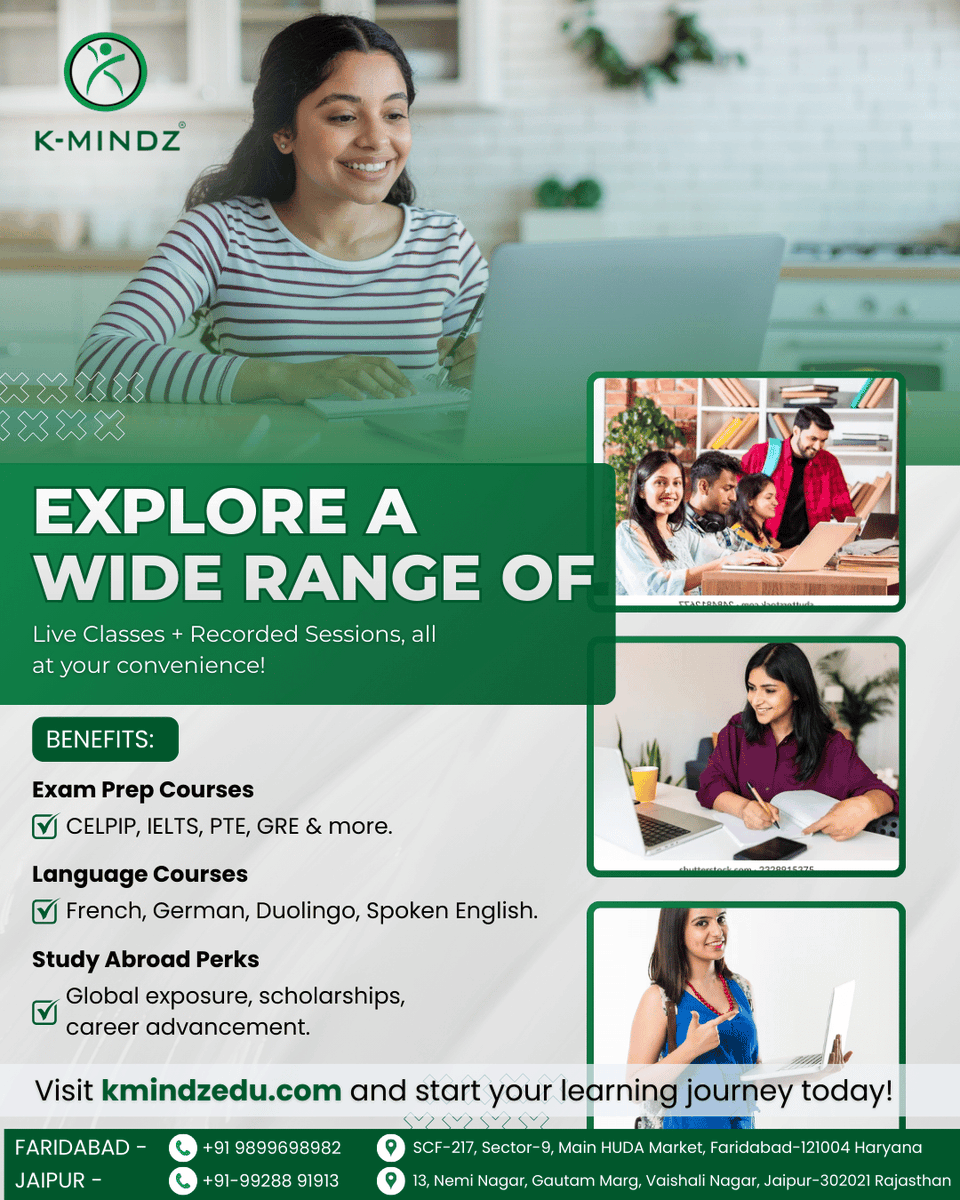 MindzK69163's tweet photo. Kmindz offers live classes and recorded sessions designed for your success. 

Start learning smarter today and take the next step toward your global goals!

#Kmindz #OnlineLearning #ExamPreparation #StudySmart #LanguageLearning #IELTSPrep #GREPrep #PTEPrep #CELPIP #StudyAbroad https://t.co/P0PHgXJZPh