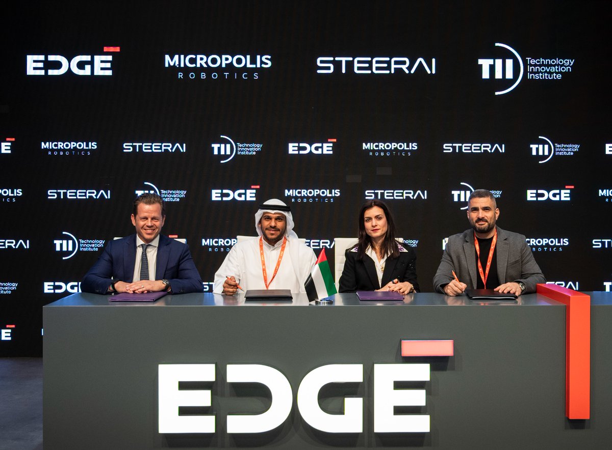 We’re partnering with <a href="/TIIuae/">Technology Innovation Institute</a>, <a href="/MicropolisMCRP/">Micropolis AI Robotics</a>, and <a href="/Steeraiuae/">SteerAI</a> to pilot an Autonomous Logistics Platform (ALP) that automates asset movement across industrial facilities through custom UGVs, fleet management, and AI-driven situational awareness.

This collaboration represents a