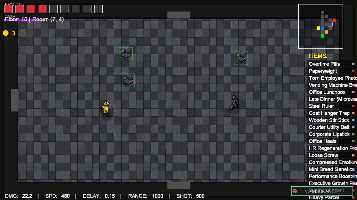 When I get tired of working on the Stacked port for consoles and other projects, I work on my “dream game.” I really love roguelikes🏹
#indiegame #gamedev #IndieGameDev