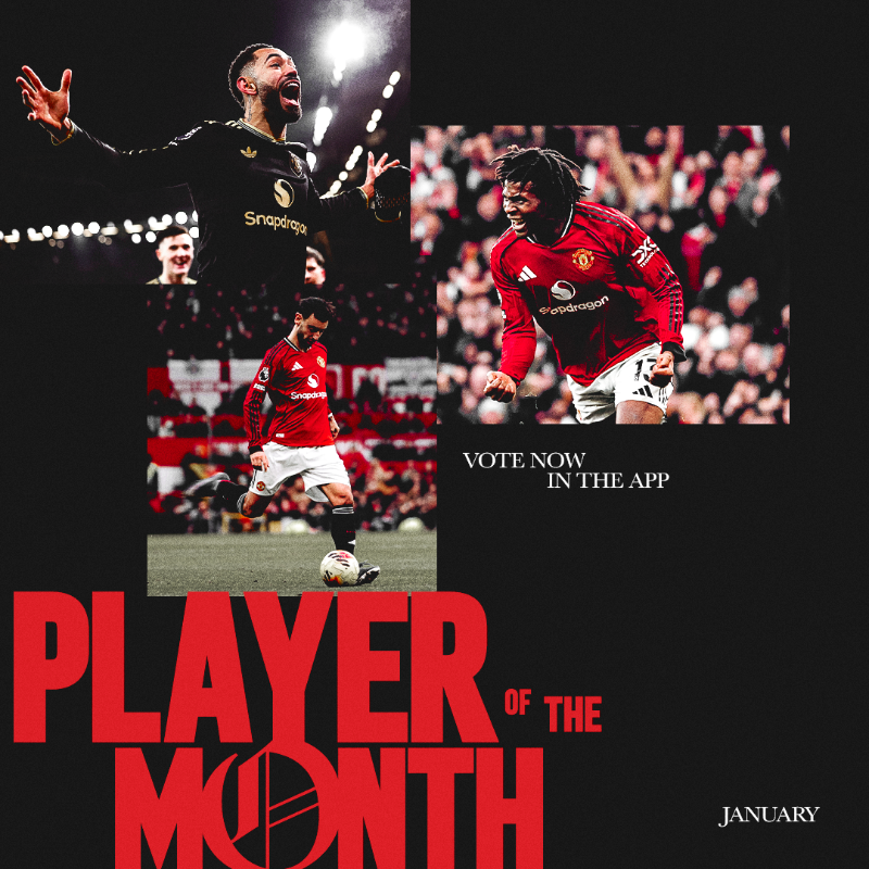 ManUtd's tweet photo. Matheus, Patrick or Bruno? 🤔

Vote for our January Player of the Month now! ✅👇