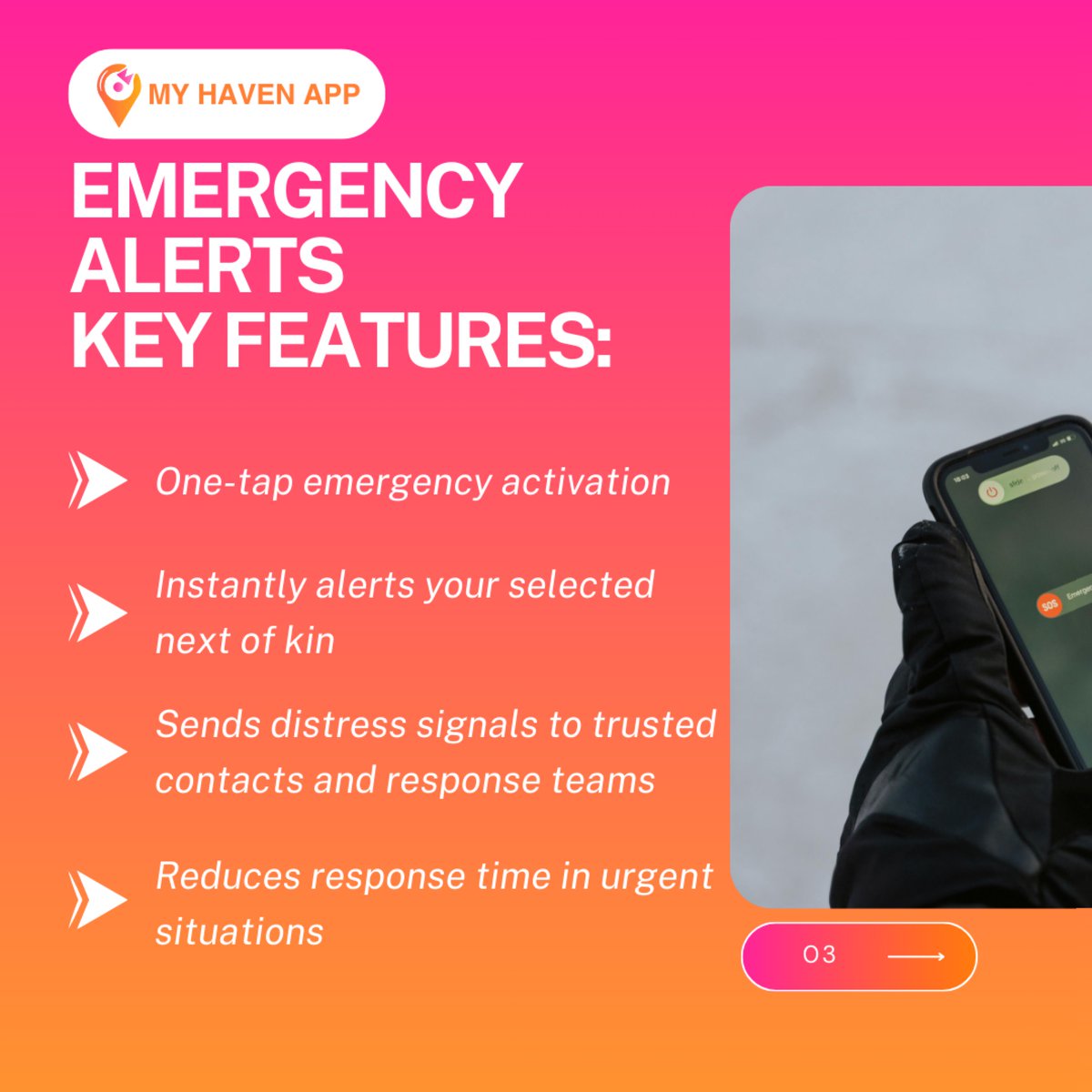 myhavenapp_za's tweet image. When you can’t explain. My Haven App speaks for you.

Your Emergency Alert instantly notifies your next of kin, trusted contacts and response teams, reducing response time and bringing help faster.

Because peace of mind starts with preparation. ❤️

#MyHavenApp
#LiveLocation