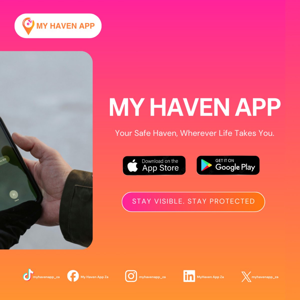 myhavenapp_za's tweet image. When you can’t explain. My Haven App speaks for you.

Your Emergency Alert instantly notifies your next of kin, trusted contacts and response teams, reducing response time and bringing help faster.

Because peace of mind starts with preparation. ❤️

#MyHavenApp
#LiveLocation
