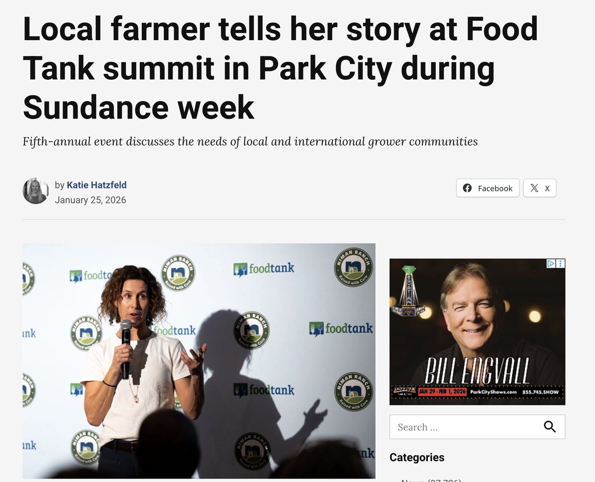 foodtank's tweet image. “At the end of the day, it’s people producing our food. It’s not just farmers; it’s farm workers, it’s fishers, it’s foragers. … It goes back to honoring and respecting them and making sure that they know they are valued.” -@DaniNierenberg, Food Tank

parkrecord.com/2026/01/25/loc…