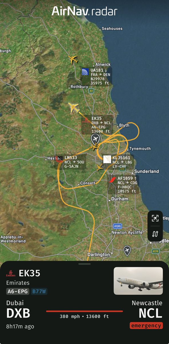 Flight Emergency tweet media