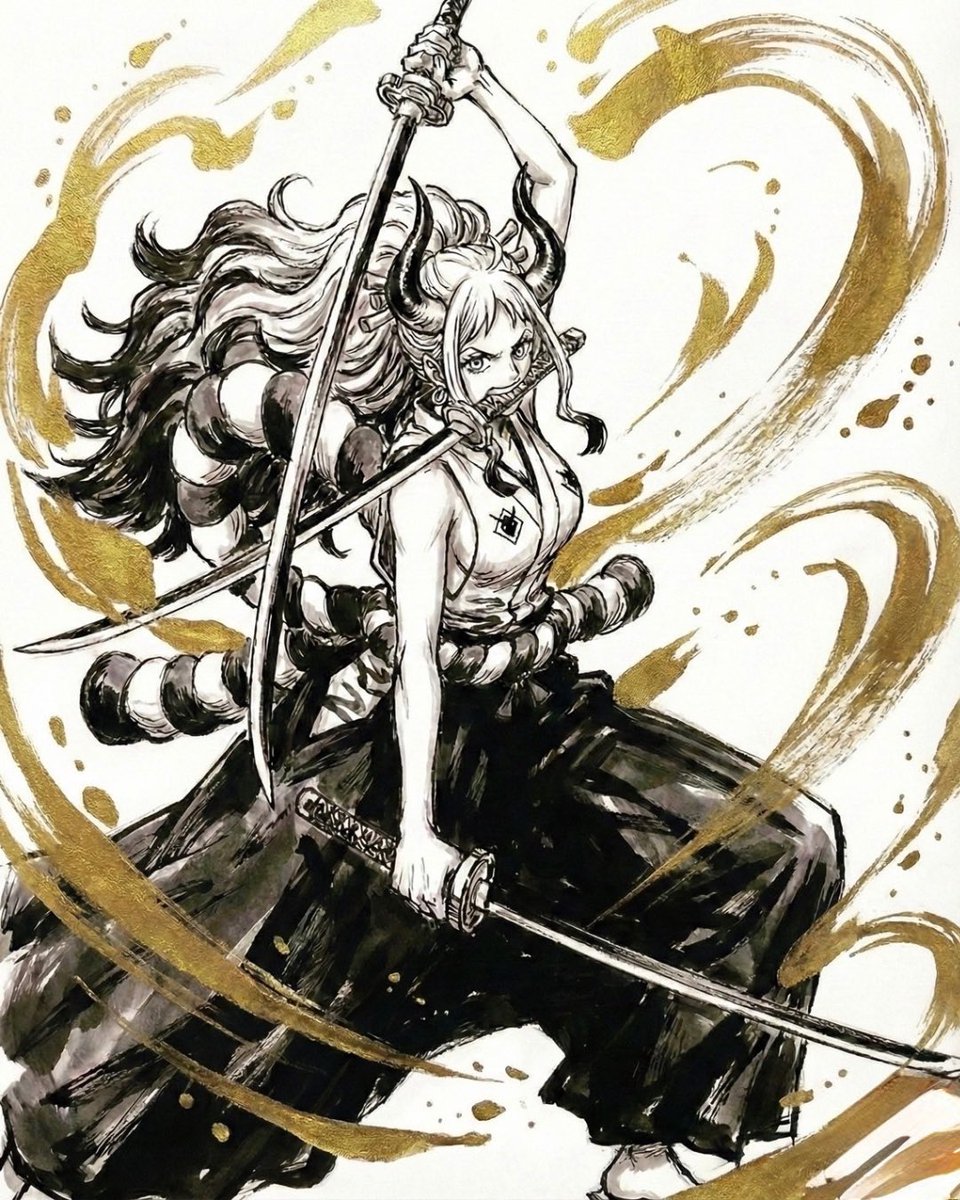 BrushBox2022's tweet image. 【夢の一枚】第七弾
筆職人オリジナル
三刀流⚔️ヤマト⚡️

#ONEPIECE
#ヤマト