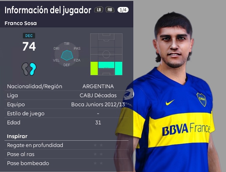 pesdecadas2021's tweet photo. Franco Sosa
Racing 2007 y Racing 2009
Gimnasia Jujuy 2005
Boca 2012
#Pes21 #Pes2021 #Pesdecadas #FC25 #FC26 #PesRetro #Racing #Boca https://t.co/itqqDFqB1i