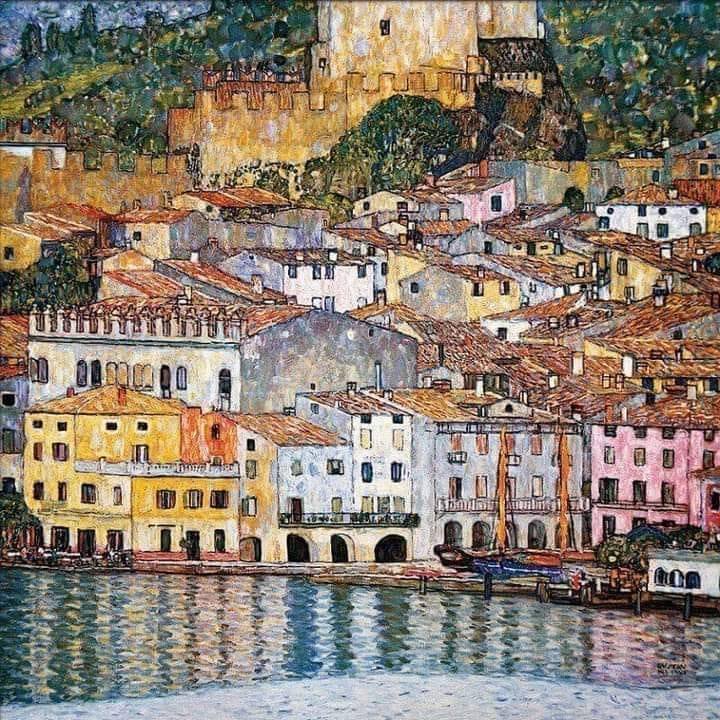 Gustav Klimt, 

"Malcesine on Lake Garda", 

1913