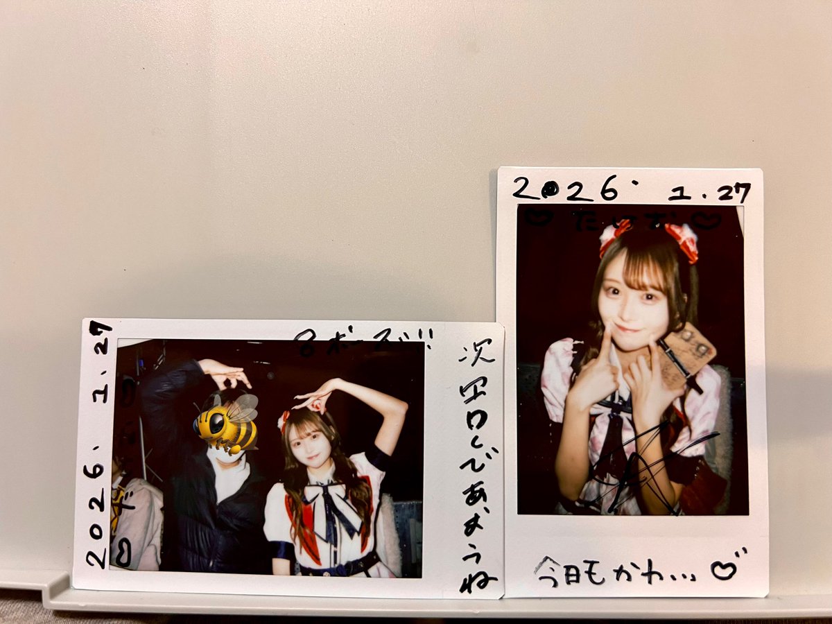 2026.1.26 GIRLS BOX 終演後特典会、まきちゃんと 2ショは8ポーズ笑