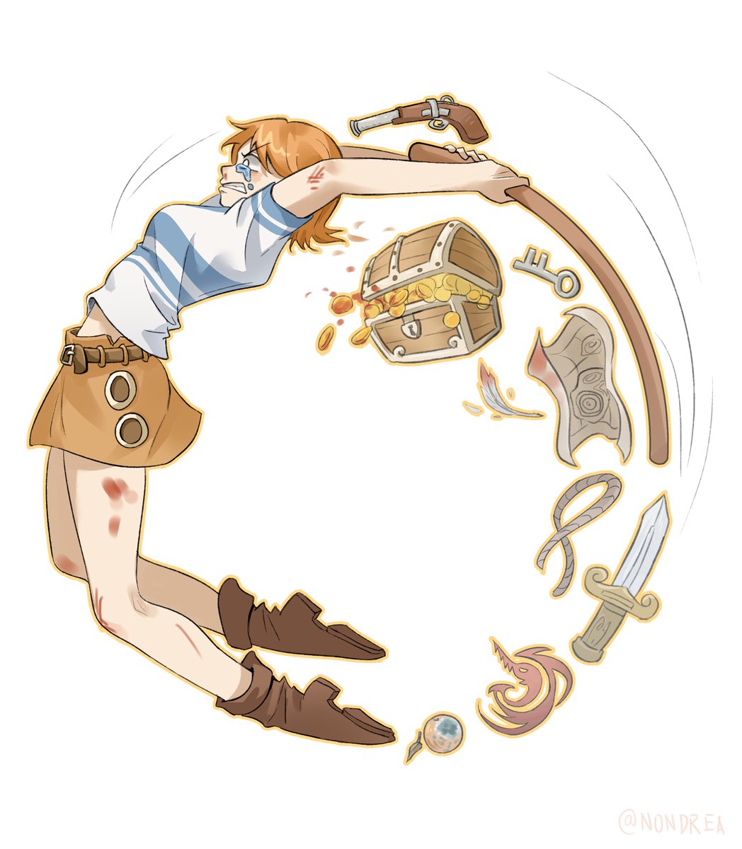 n0nstop_dreamer's tweet image. Life is a circle, happiness is orange~
#nami