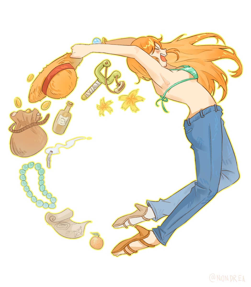 n0nstop_dreamer's tweet image. Life is a circle, happiness is orange~
#nami