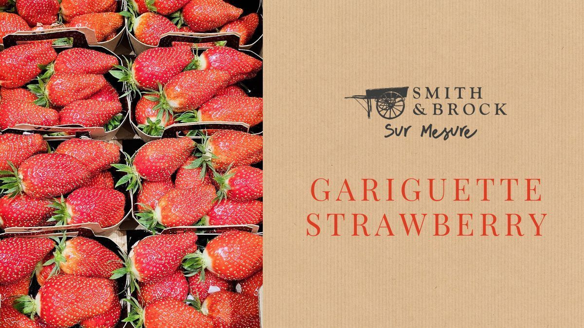 SmithandBrock's tweet photo. The first big producers are sending this famous strawberry to the market. 🍓 For the moment, we have the Marmandise, which is beautiful. From the first flower, it is a little large, but the flavour is certainly there. Limited volumes for another week or two. 

#preordernow https://t.co/EJ4CqKA965
