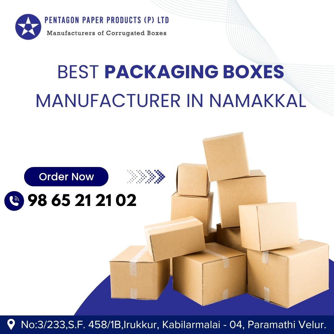 penta4paper's tweet image. We specialize in custom-designed packaging boxes that ensure maximum product safety during storage and transit

#PentagonPaperProducts #PackagingBoxes #CorrugatedBoxes #NamakkalBusiness #PackagingSolutions #QualityPackaging