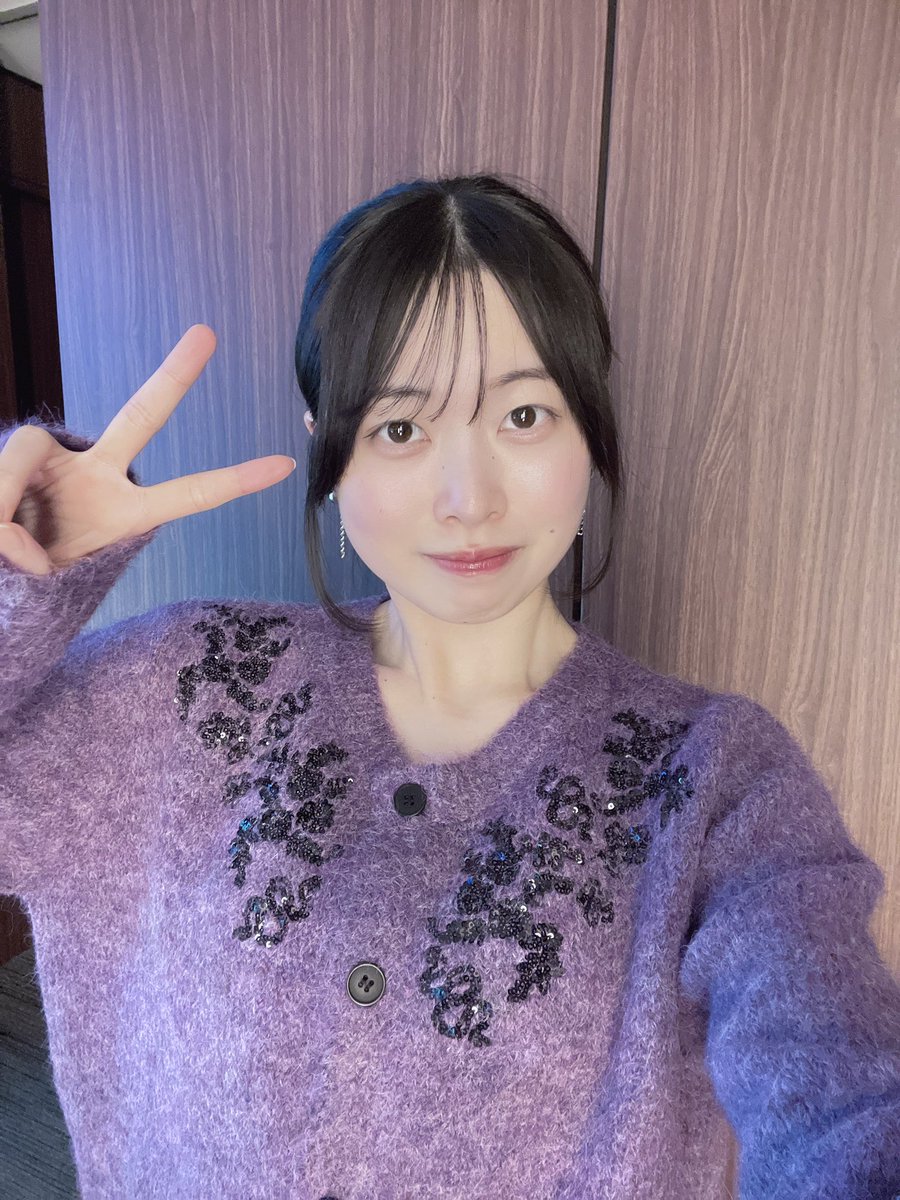 社会人960日目🍆 まーーた紫のニットカーデ買っちゃったよ