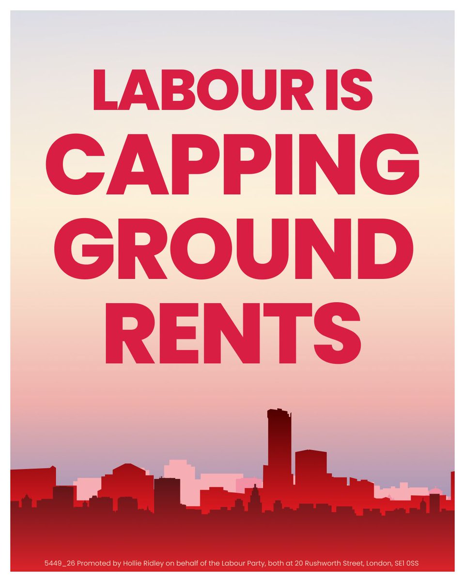 NEW: We are capping ground rents at £250 a year.

This will mean big savings for over 5 million leaseholders.

Labour is taking action where others failed.