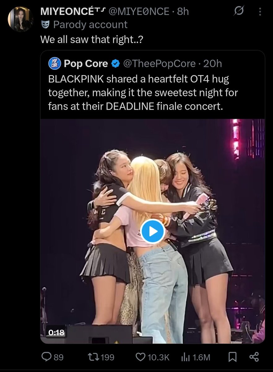 baejeanies's tweet image. blackpink's newest crime: hugging each other