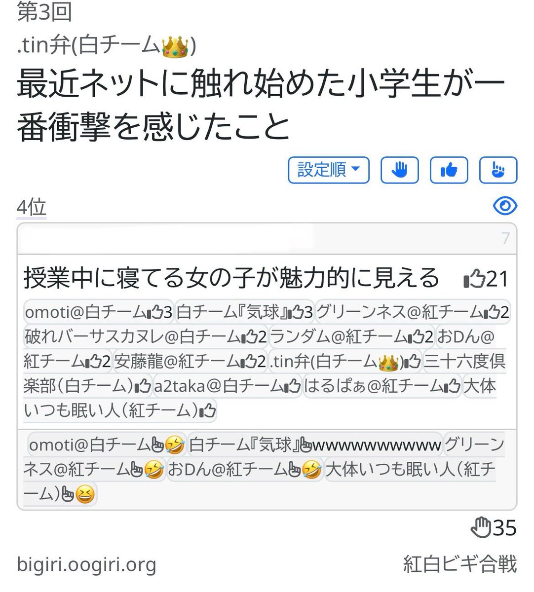 生きがいランキング tweet media