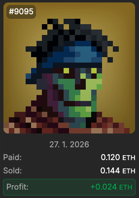 reesistancee's tweet image. Today I bought my first NFT on @token_works NFT Strategy website!

This @GenuinelyUndead was cheaper than other NFTs listed on @opensea. 

I sold it immediately for 0.02 $ETH profit and contributed to $GUSTR and $PNKSTR burn!🔥

Feels good, man!