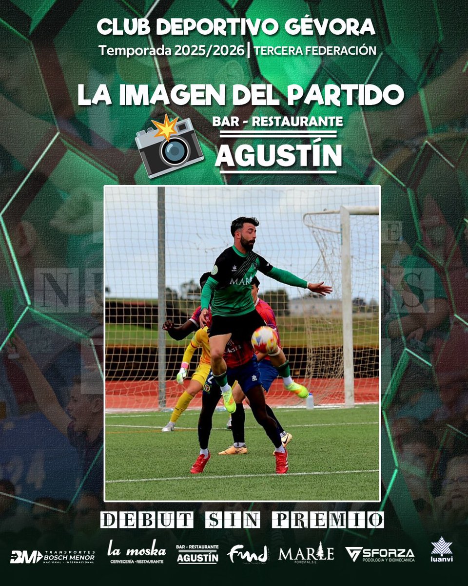 📸 𝐋𝐀 𝐈𝐌𝐀𝐆𝐄𝐍 𝐃𝐄𝐋 𝐏𝐀𝐑𝐓𝐈𝐃𝐎 con
𝐑𝐞𝐬𝐭𝐚𝐮𝐫𝐚𝐧𝐭𝐞 𝐀𝐠𝐮𝐬𝐭𝐢́𝐧

😞 𝒟ℯ𝒷𝓊𝓉 𝓈𝒾𝓃 𝓅𝓇ℯ𝓂𝒾ℴ

⚽️ Juanito Monroy debutó con camiseta del #CDGévora pero sin fortuna de cara a gol. Estamos seguro que eso cambiará a partir de esta semana.