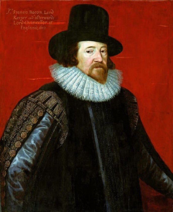 jdmccafferty's tweet image. 27 Jan 1621: Francis Bacon #philosopher, #scientist, #writer created Viscount St. Albans #otd