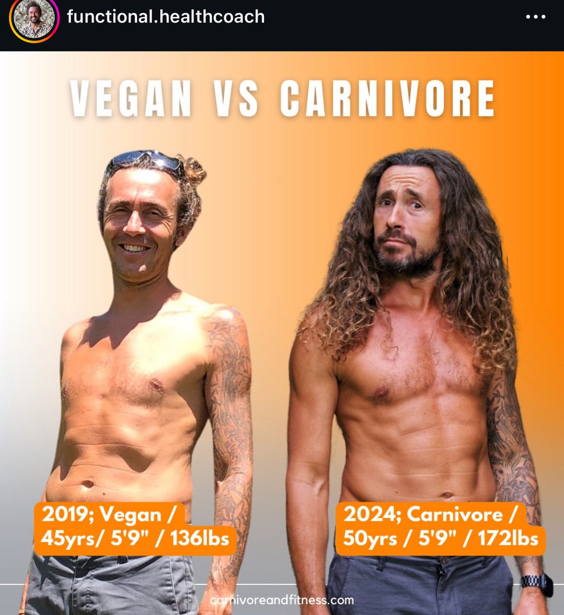 Just interviewed yet another vegan to Carnivore success story! Vegan often leads to skinny, weak, bloated- Carnivore reliably fixes this!