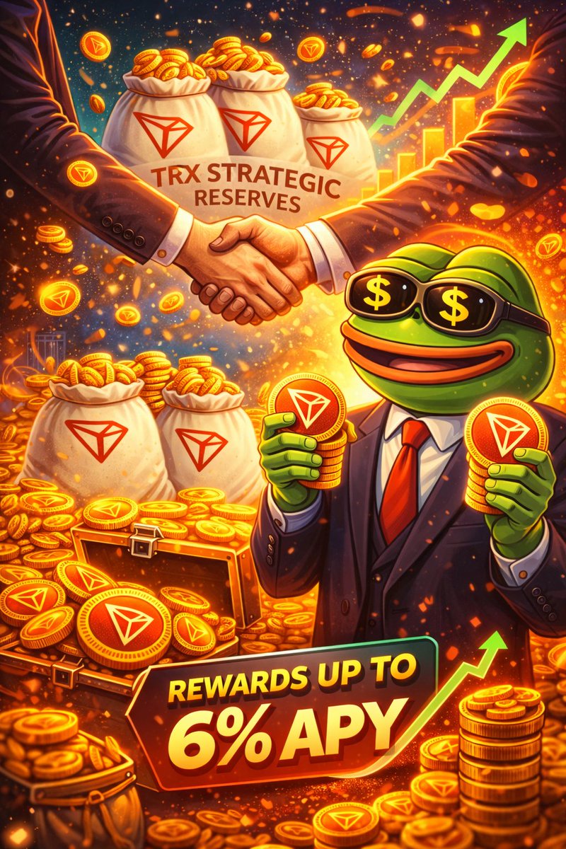 PePeonTron_Coin's tweet photo. Regarding the TRX Strategic Reserve, we have received the latest update.

First, we would like to emphasize that PePe remains our core focus. However, moving forward, our strategy will shift toward attracting TRX reserve holders while continuing to promote PePe. This will significantly contribute to the future burning of PePe.

For those who successfully attract reserves, rewards will be distributed via TRX airdrops based on the amount of TRX reserves attracted, with the annualized reward ratio reaching up to 6% APY.