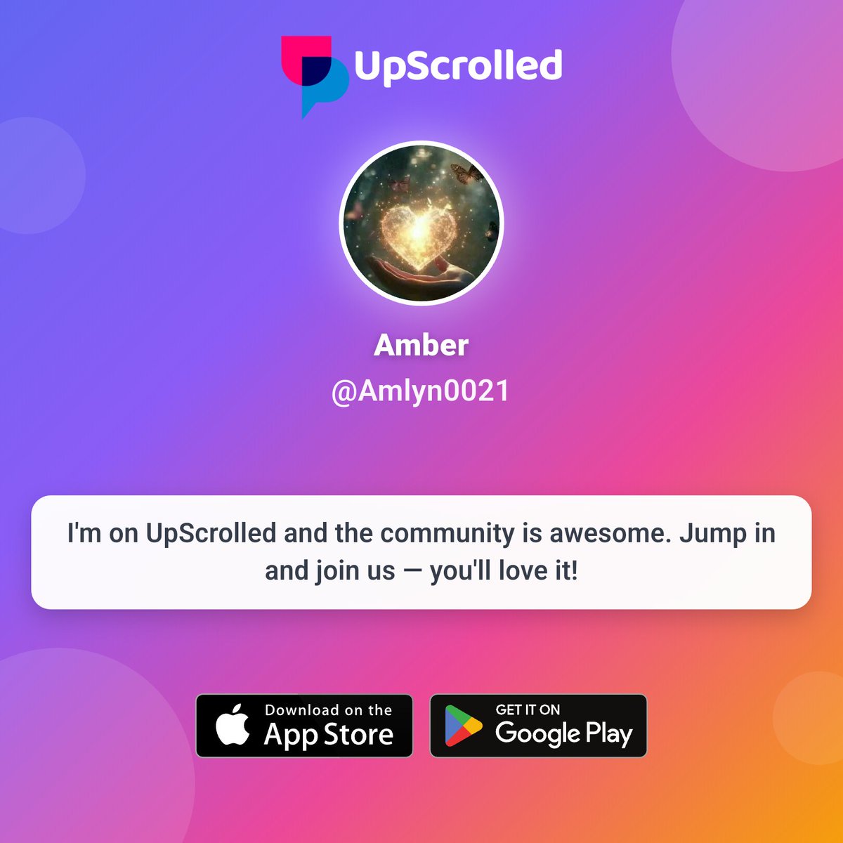 I'm on UpScrolled. Join me there!

Download on iOS:
apps.apple.com/app/upscrolled…

Download on Android:
play.google.com/store/apps/det…

Check out my profile:
share.upscrolled.com/en/user/94597a…