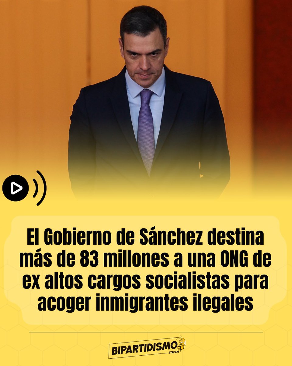 Bipartidismo_'s tweet image. 🔴 El Gobierno de Sánchez destina más de 83 millones a una ONG de ex altos cargos socialistas para acoger inmigrantes ilegales.

gaceta.es/espana/el-gobi…