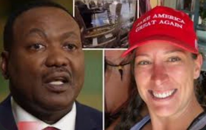 Chicago1Ray's tweet image. Michael Byrd executed Ashli Babbitt an unarmed veteran, who posed no threat

For some reason the media didn't call him a murderer, like they are that ICE agt, or ask his superiors to resign like they are Kristi Noem 

 Instead 👇

They promoted him in rank from LT to Captain