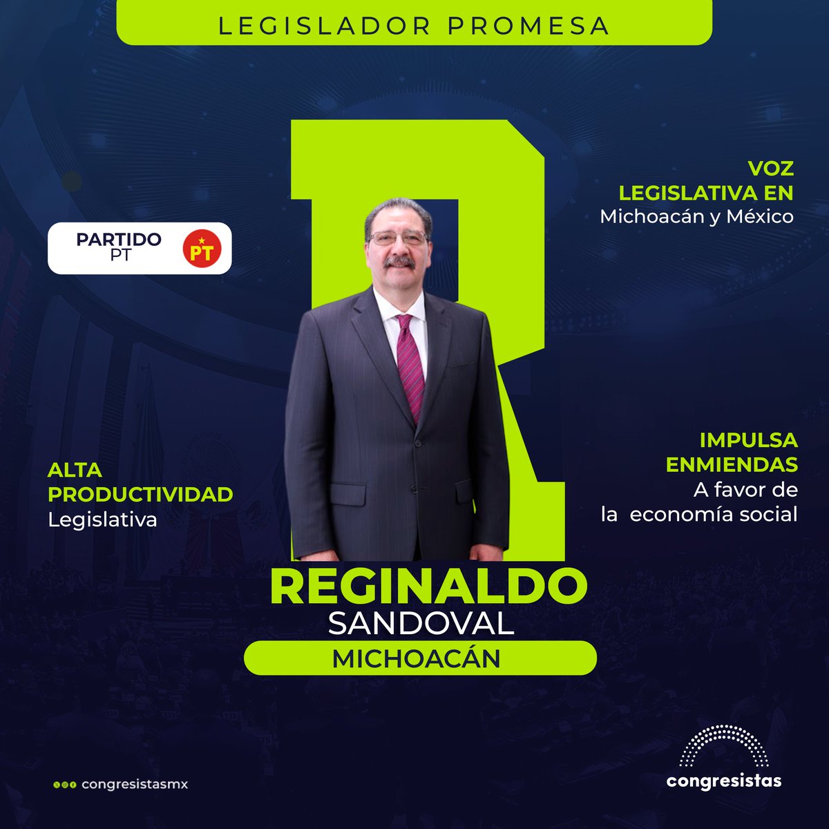 📊 ¡Datos y claves de Reginaldo Sandoval Flores!

El diputado federal y coordinador [<a href="/ReginaldoSF_PT/">Reginaldo Sandoval F</a>] del Grupo Parlamentario del PT [<a href="/DiputadosPTmx/">Diputadas y Diputados Petistas</a>] se posicionó en 2025 como uno de los liderazgos más sólidos de la izquierda en San Lázaro [<a href="/Mx_Diputados/">H. Cámara de Diputados</a>] con una agenda de alto
