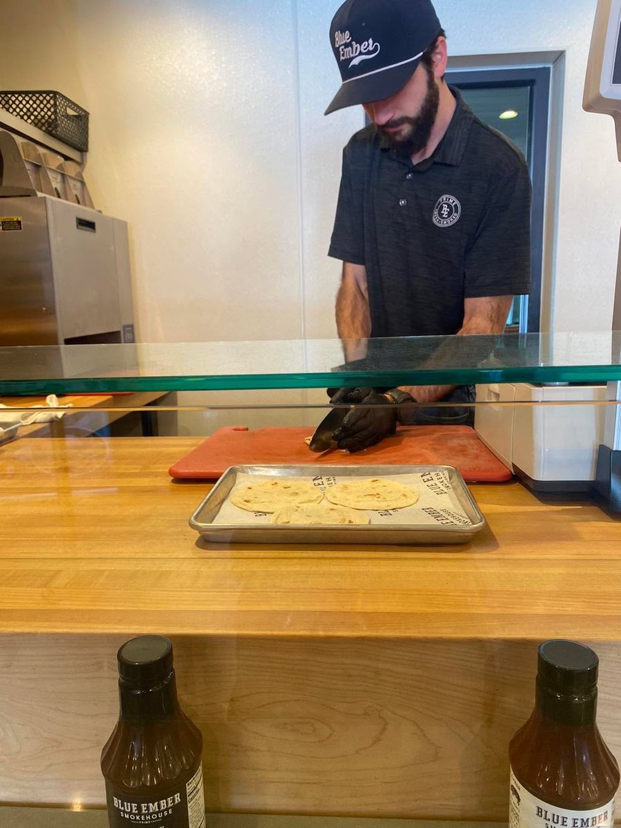 We are OPEN and gearing up for Taco Tuesday! We would love to see you all but of course please drive safely. 
#TacoTuesday #Snowdays #Blueembersmokehouse