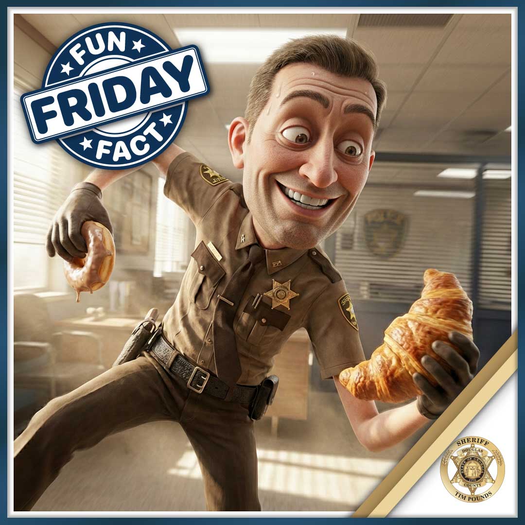 Happy National Croissant Day! 🥐 Doughnut or croissant? Yes! Have a great weekend! 💙 #DCSO #NationalCroissantDay
