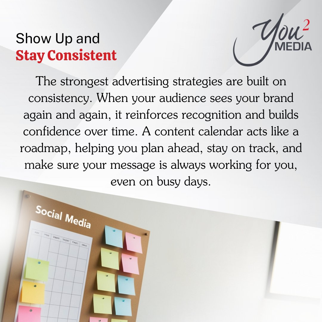 Strong advertising starts with consistency. When your audience sees you regularly, trust—and recognition—grow. Make your content calendar your greatest tool.

#advertising #yousquaredmedia #y2m #yousquared #digitalmarketing #marketing#agency#marketingagency #HoustonAdvertising