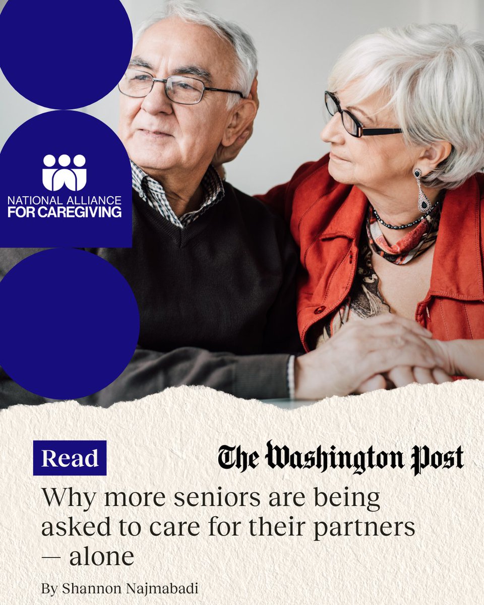 NA4Caregiving's tweet image. CGUS2025 data in @washingtonpost shows about 15% of family caregivers are now spouses or partners, up from 10% a decade ago. 

With 1 in 5 caregivers financially strained, families are propping up a broken system. 

Read more from the @washingtonpost wapo.st/3xY9zLp