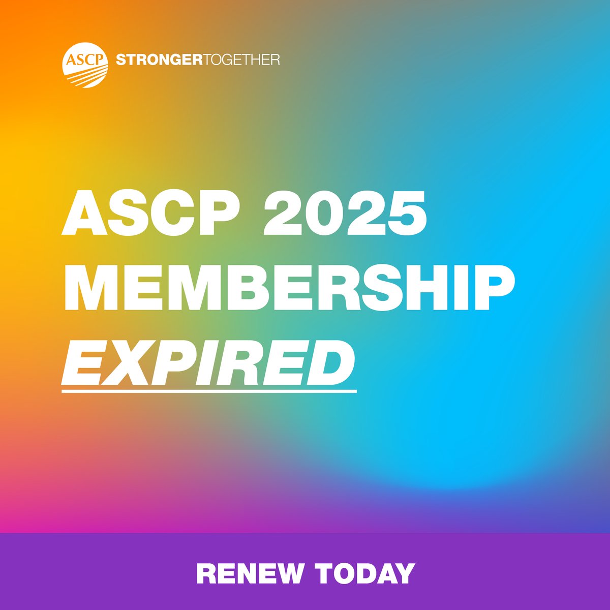 ASCP_Chicago's tweet image. Your 2025 membership has expired but there's still time to #renew! With so much in store for 2026, you don't want to miss out on the educational resources and top-notch opportunities you can access by joining or renewing your membership. Find out more here: