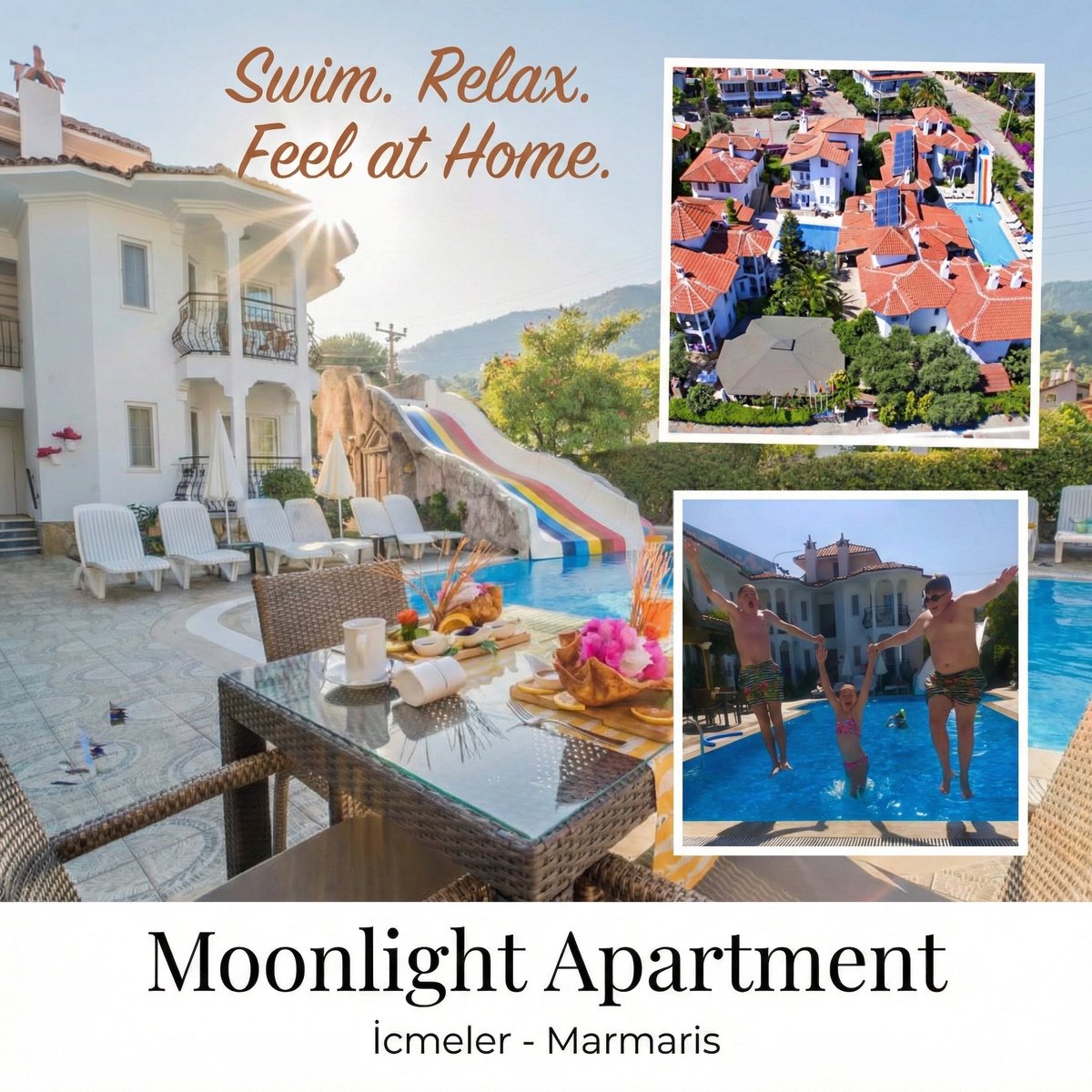 MoonlightApart's tweet photo. Swim, Relax, Feel at Home.
Summer 2026 is calling and the best dates go first.
Plan your Icmeler escape early and lock in your stay at Moonlight Apartments, Icmeler.
Wake up to a lush green garden and the fresh scent of trees. https://t.co/GiA3YSGXEj