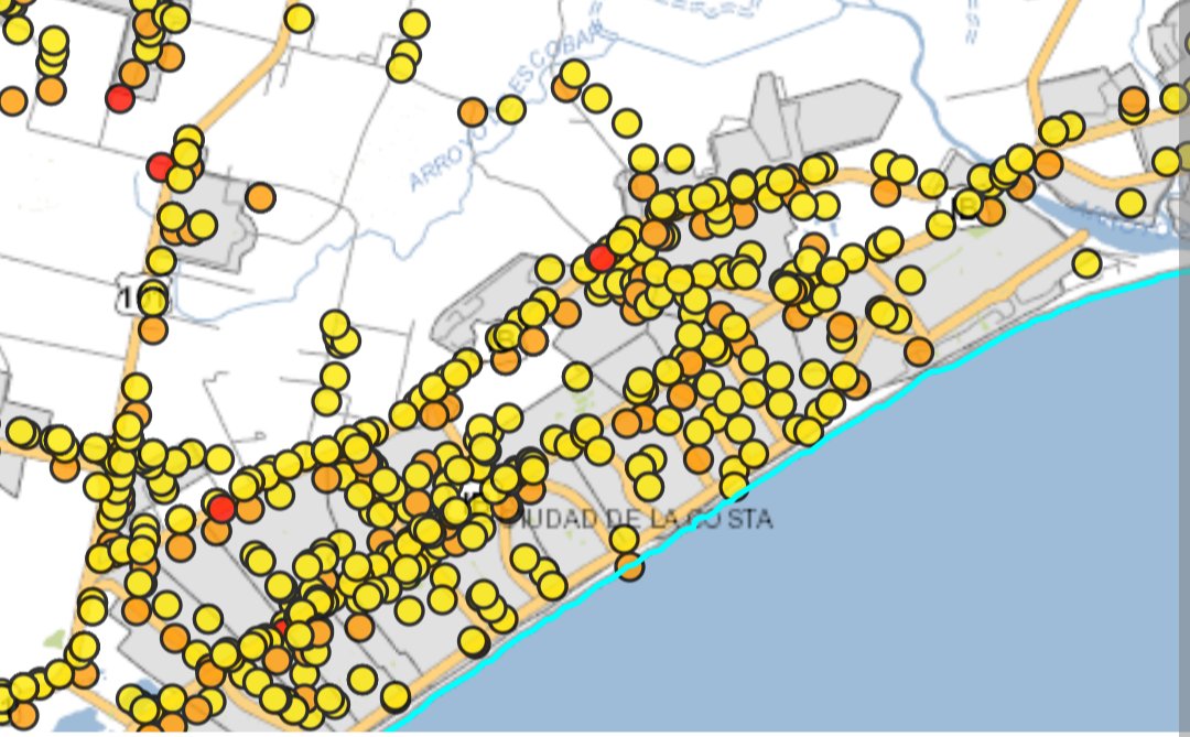 <a href="/IngPastorino/">Daniel Pastorino</a> <a href="/MidshipmanUY/">Mauricio</a> <a href="/Lin91965/">Pablo</a> <a href="/UNASEV/">Unidad Nacional de Seguridad Vial</a> <a href="/MMetediera/">Marcelo Metediera</a> Como pueden ver en los mapas de siniestralidad del Portal Geográfico Ciudadano de UNASEV, las zonas de ruta IB con semáforos y radares, son las que más siniestros concentran, a pesar de los semáforos y de los radares. Evidentemente no son medidas que eviten siniestros en rutas.